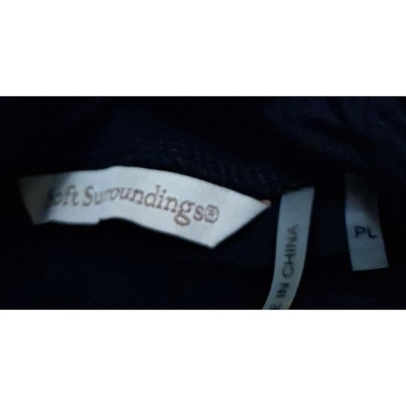 Womens Soft Surroundings Ruched Mock Neck Black‎ Minimalist Tunic Top - Picture 5 of 6